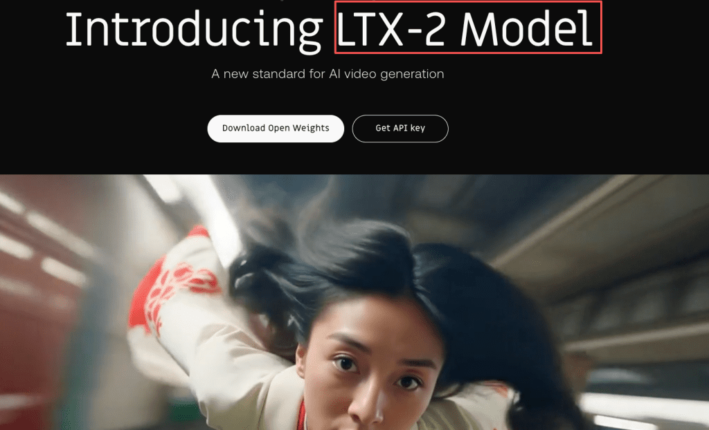 Introducing LTX-2 model open weights download page