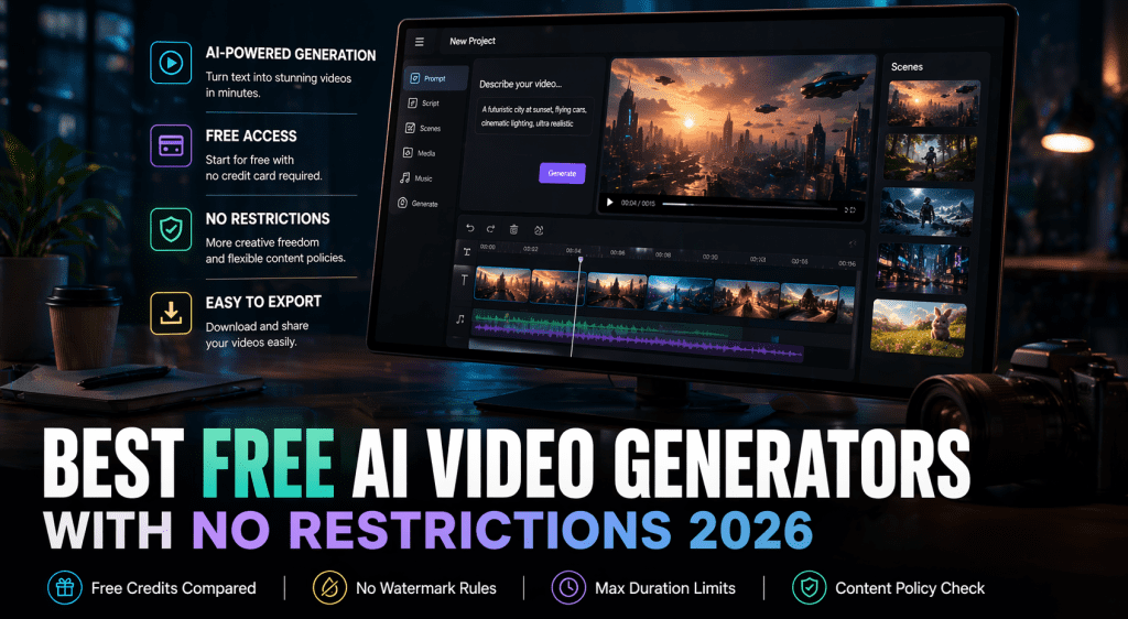 Best Free AI Video Generators with No Restrictions 2026 - CrePal ...