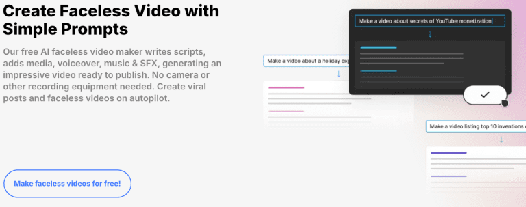 Best Free Faceless AI Video Generators for Creators - CrePal Content Center