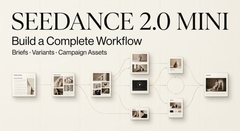 Discover how to build a complete creative workflow for briefs and campaign assets using the new Seedance 2.0 Mini model.