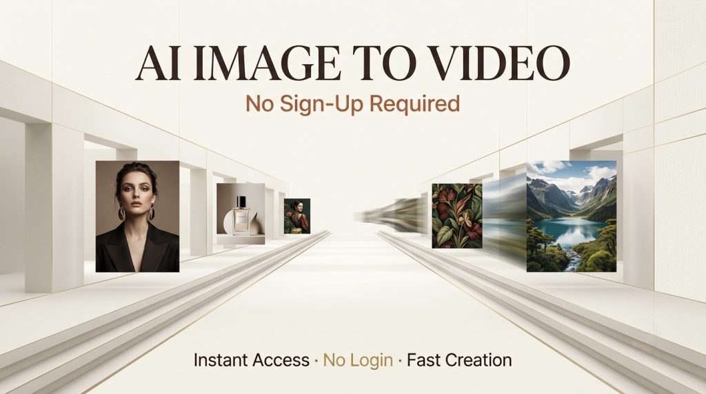 Experience the freedom of using our AI image to video no sign up tool to convert static photos into stunning animations instantly.