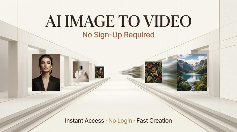 Experience the freedom of using our AI image to video no sign up tool to convert static photos into stunning animations instantly.