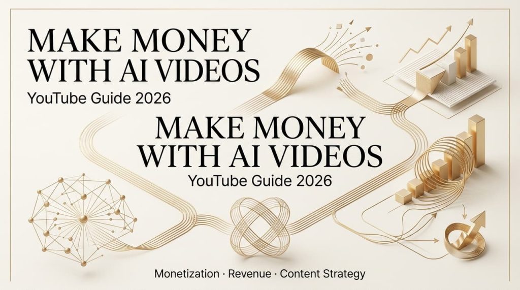 Marketing banner for a YouTube guide explaining how to remove text on a video for better content monetization.
