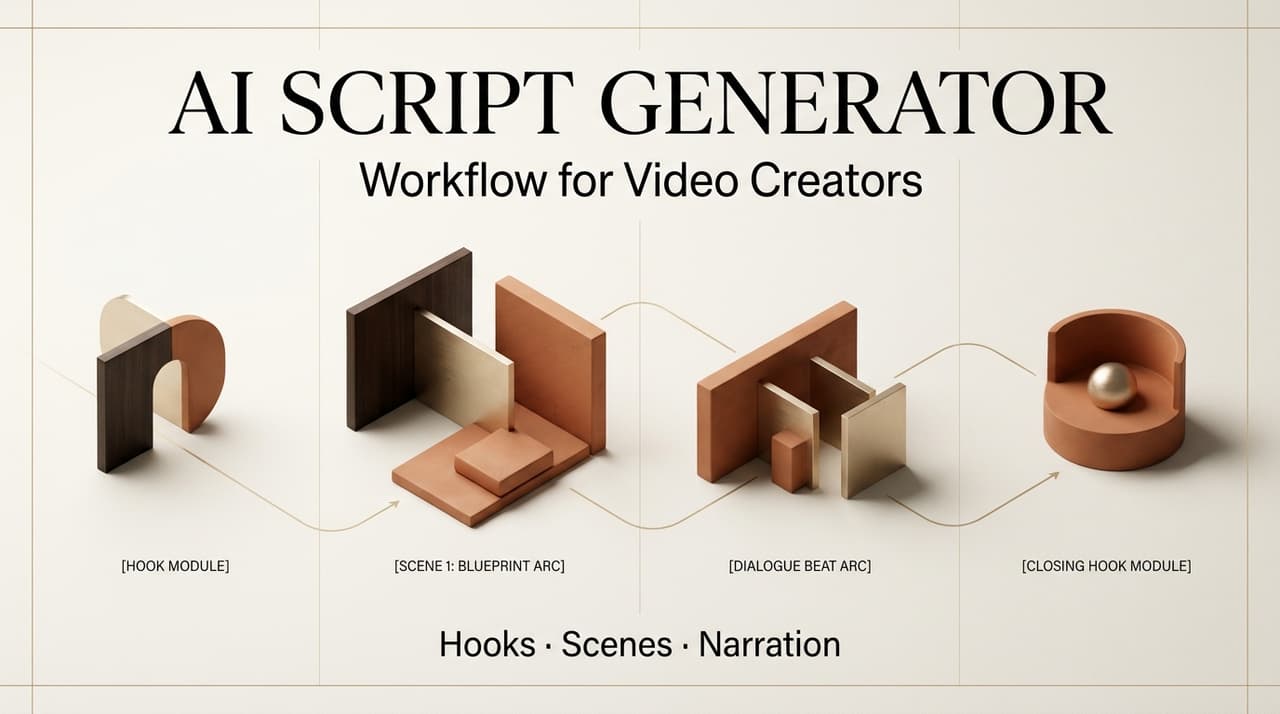 Master the art of video production with our comprehensive ai script generator workflow, from hook modules to final narration.