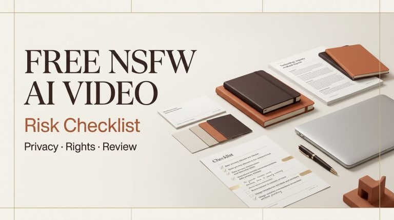 A risk checklist for users exploring a free nsfw ai video generator, emphasizing privacy, rights, and review.