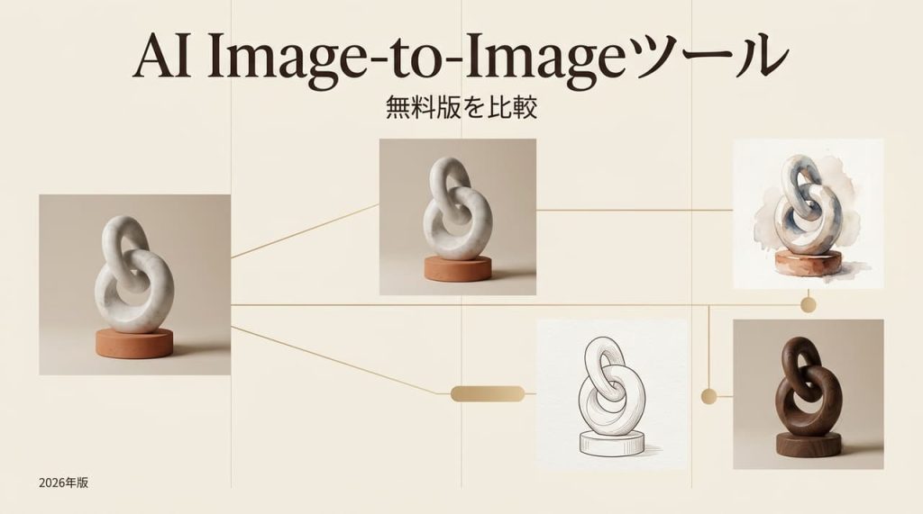 画像入力対応の無料NSFW AIジェネレーターを活用する際にも参考にしたい、AI Image-to-Imageツールの無料版における多様なスタイル変換や比較結果をまとめたインフォグラフィック画像です。