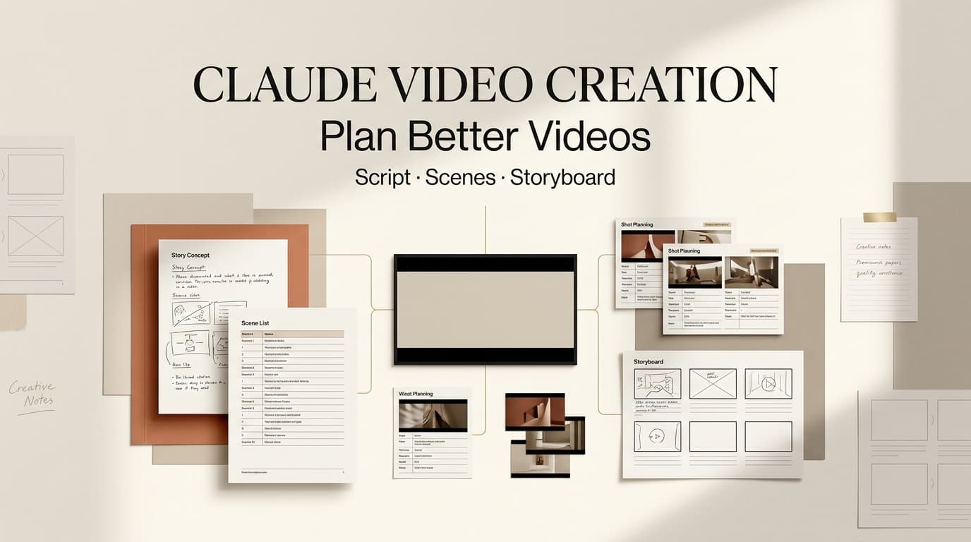 Discover how Claude video creation streamlines your planning process with structured scripts, scene lists, and storyboards.