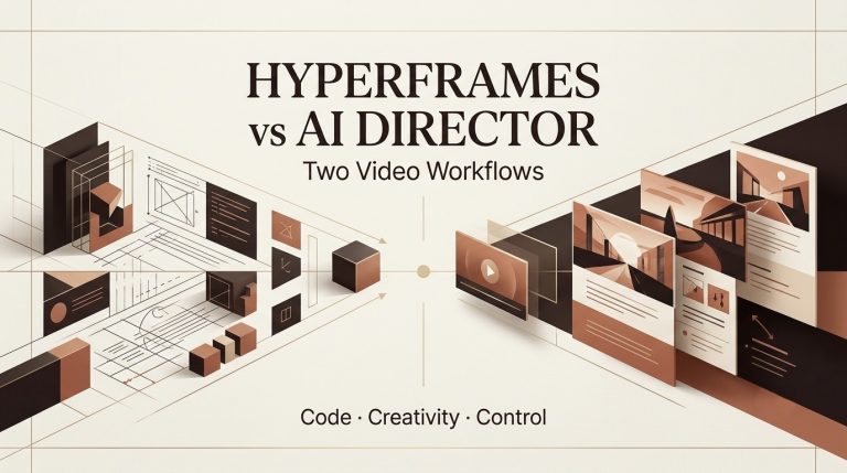 Compare the HyperFrames code-driven workflow with standard AI Director tools to find the perfect balance of creativity and control.