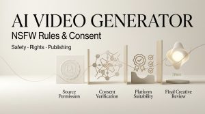 Understanding the safety workflow for an ai video generator nsfw policy, emphasizing consent and platform compliance.