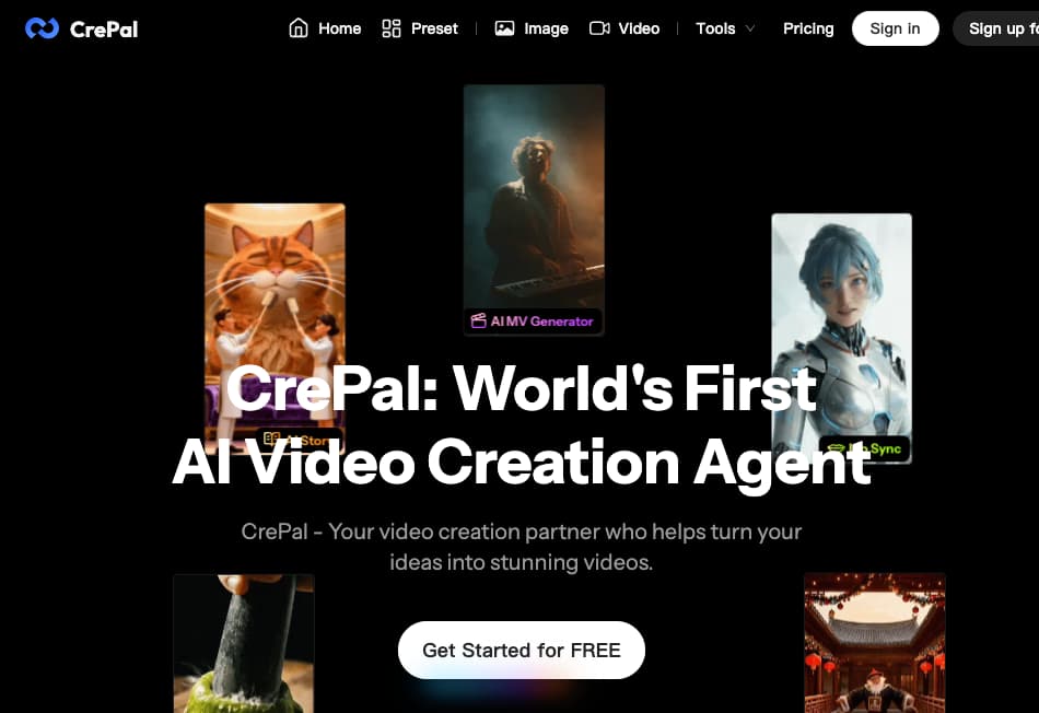 Analyze the difference between CrePal's AI video generation and the code-based precision offered by the HyperFrames platform.