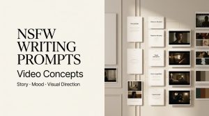 Explore creative nsfw writing prompts designed for video concepts, focusing on storytelling, mood, and visual direction.