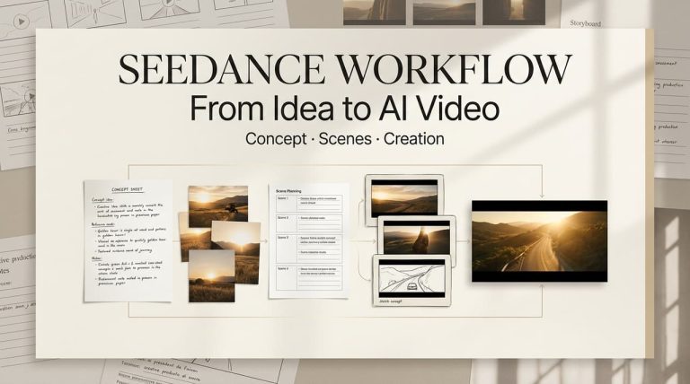Explore how a structured Seedance creative workflow takes you smoothly from initial concept sheets to final AI video.