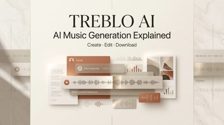 Learn how Treblo AI helps you easily create, edit, and download professional music tracks using advanced audio generation tools.