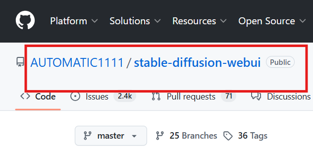 GitHubで無料利用できるNSFW AI画像生成ツールとして広く知られる、AUTOMATIC1111版Stable Diffusion WebUIの公式GitHubリポジトリのトップ画面です。ソースコードやプルリクエスト、公開された機能を確認できます。
