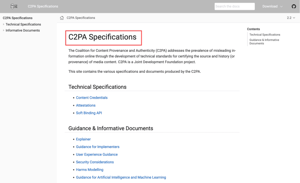 Explore C2PA specifications and content credentials to verify media provenance generated by a drawing prompt generator.