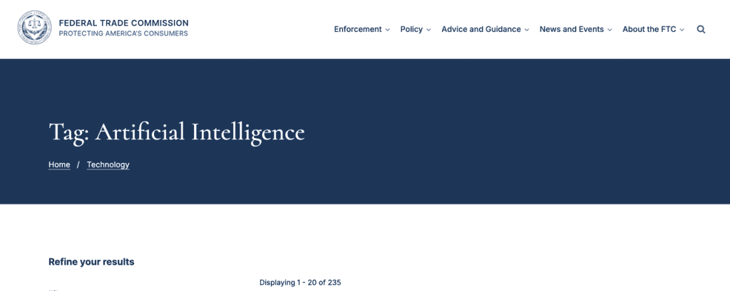 Read Federal Trade Commission guidelines regarding artificial intelligence and tools like a drawing prompt generator.