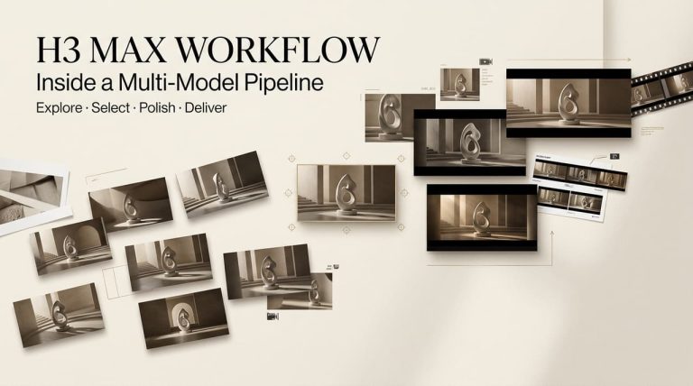 Discover how a multi-model pipeline enhances creative production inside a professional H3 Max workflow setup.
