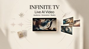 Explore how an Infinite TV AI video dynamically streams real-time audience generation and reality concepts.