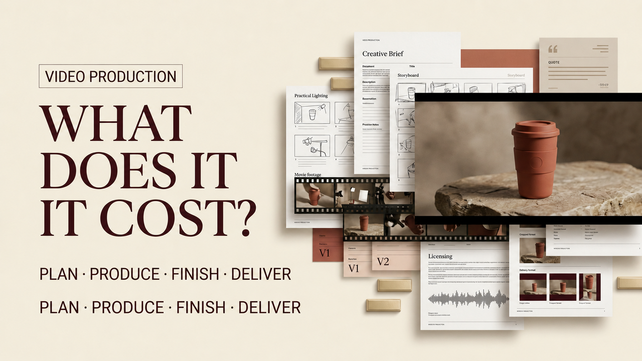 Understand overall video production pricing by exploring the complete planning, production, and delivery workflow.