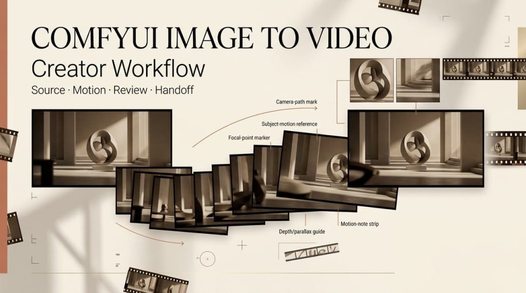 Design cinematic motion frames and control camera paths with a structured comfyui image to video workflow.