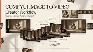 Design cinematic motion frames and control camera paths with a structured comfyui image to video workflow.