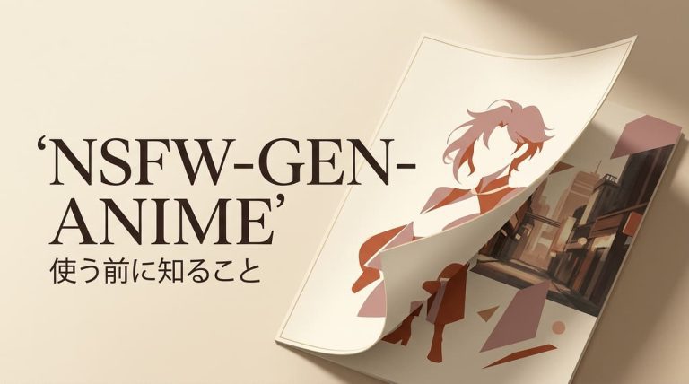 NSFW AIアニメ生成ツール「NSFW-GEN-ANIME」を実際に導入・活用する前に、必ず把握しておくべき重要事項や注意点、利用時のガイドラインを分かりやすく解説している解説記事のアイキャッチバナー画像です。