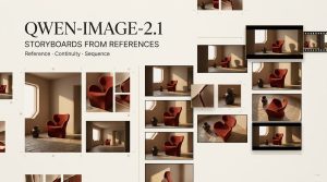 Explore how the qwen image 2.1 storyboard maintains visual continuity and reference sequence for creative projects.