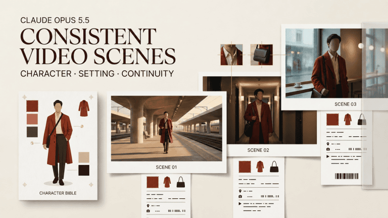 Master scene continuity and character consistency using advanced claude opus 5.5 video prompts for production.