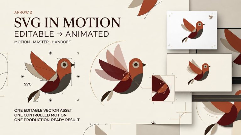 Explore editable vector assets and design steps transformed smoothly through advanced arrow 2 animation techniques.