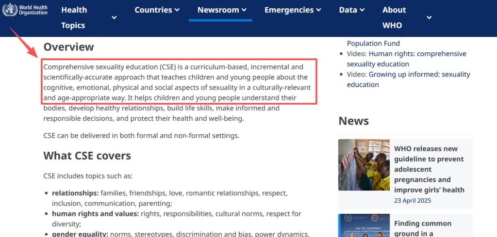 Discover how clinical frameworks and sex education porn videos contrast with official World Health Organization guidelines.