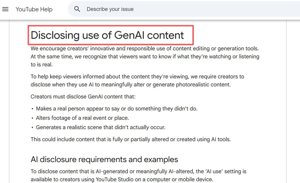 Understand YouTube disclosure requirements for synthetic media to help each adult ai creator maintain channel compliance.