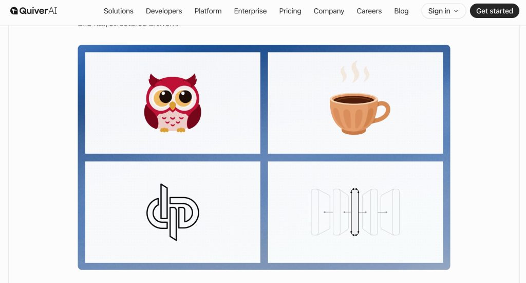 Examine vector graphics examples including owls and coffee cups powered by professional arrow 2 animation capabilities.