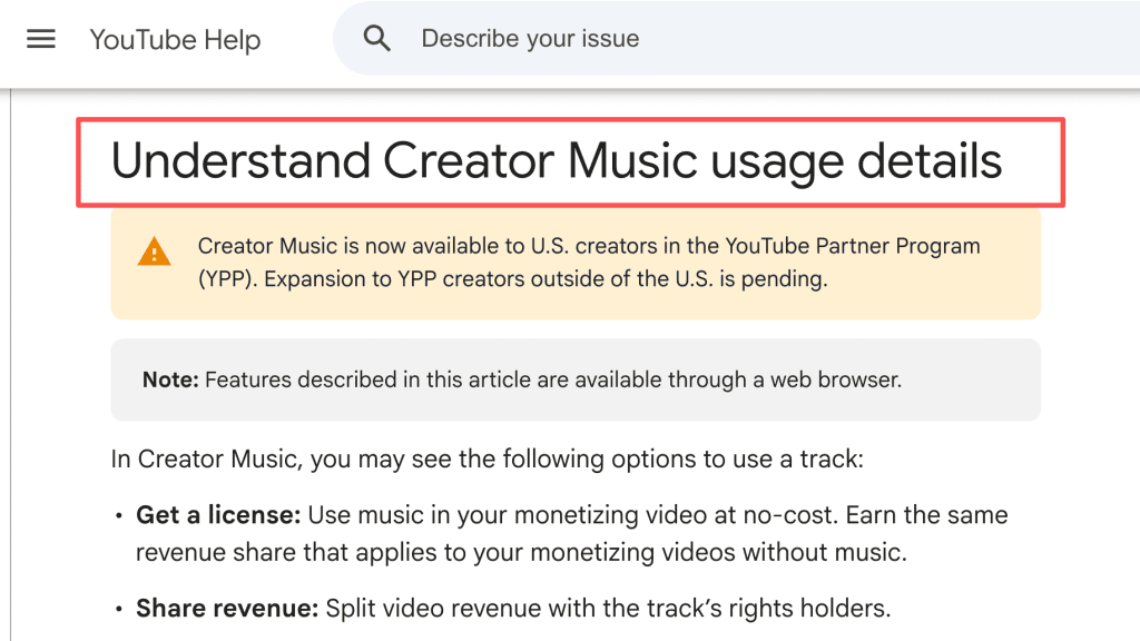 Understand monetization details and guidelines on how to add music to youtube video using creator licensing options.