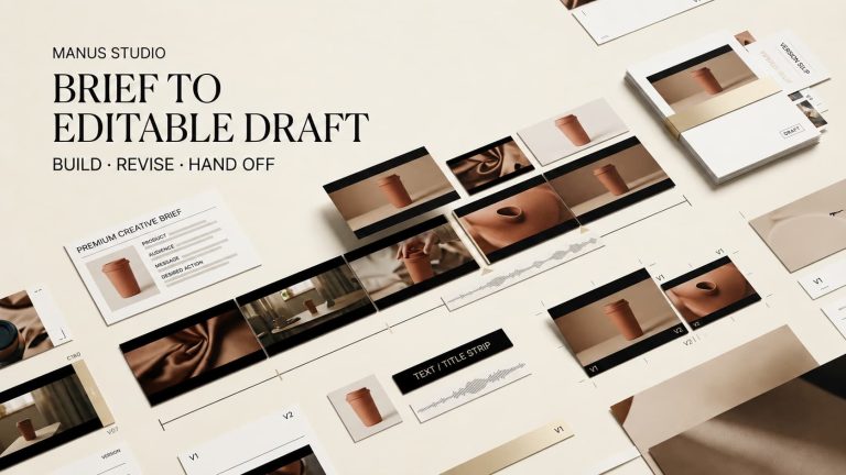 Explore how manus studio video editor transforms creative briefs into fully editable drafts and timelines seamlessly.