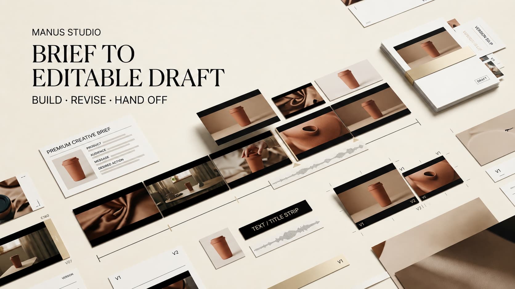 Explore how manus studio video editor transforms creative briefs into fully editable drafts and timelines seamlessly.