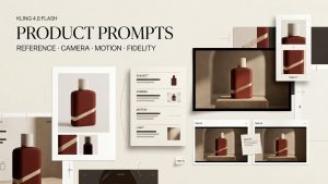 Explore product reference layouts and camera controls using kling 4.0 flash prompts for AI video creation.