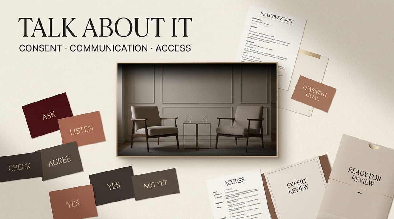 Explore communication frameworks and consent scripts featured in sex education videos for couples.