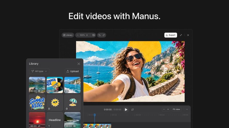 Discover the video editing interface and timeline features highlighted in this manus studio vs crepal comparison review.