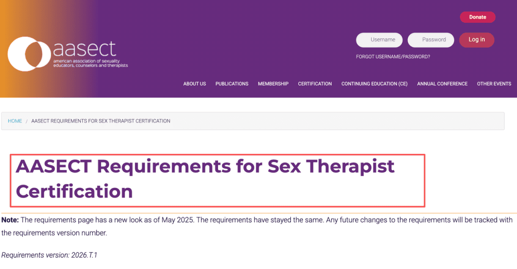 Check professional certification standards for experts who host sex education videos for couples.